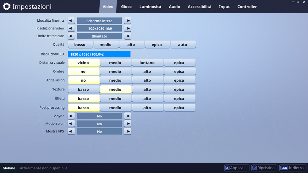 Impostazioni Fortnite Pc Per Non Laggare