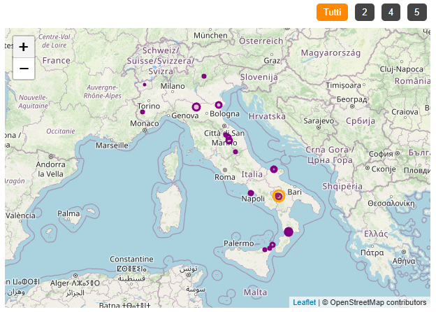 Ultimi Terremoti Registrati (INGV)